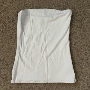 Babaton Contour White Strapless Top